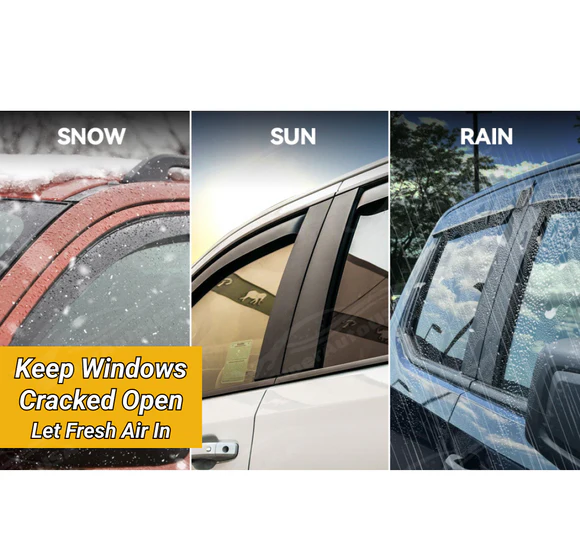 Fit 2019-2023 Nissan Altima 3D Mugen Style Vent Window Visors Rain Sun Wind Guards Shade Deflectors - Image 6