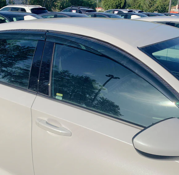 3D Mugen Style Carbon Fiber Print Window Visors Shade Deflectors Fits Nissan Altima 2019-2025 - Image 4