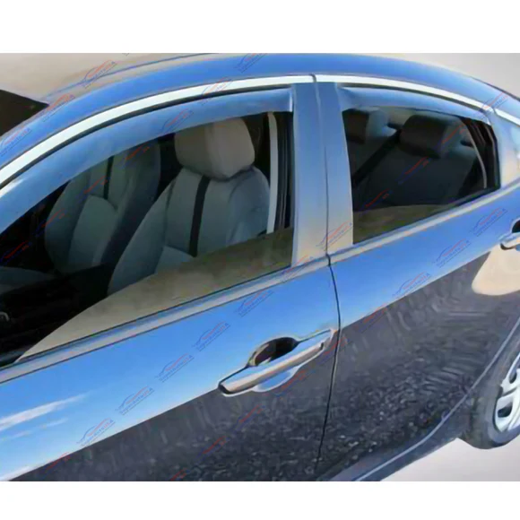 In-Channel Rain Guard Side Window Visor Vent Deflectors For Subaru Impreza 2017-2025 - Image 5