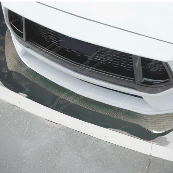 Fits Ford Mustang 2024-2025 Real Carbon Fiber Front Splitter Lip Spoiler (1pc) - Image 11