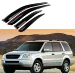Fit 2003-2008 Honda Pilot Out-Channel Vent Window Visors Rain Sun Wind Guards Shade Deflectors