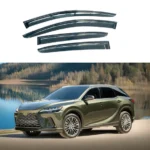 Fits 2023-2025 Lexus RX350/450h+/550h Carbon Print Trim Rain Guards Window Visors