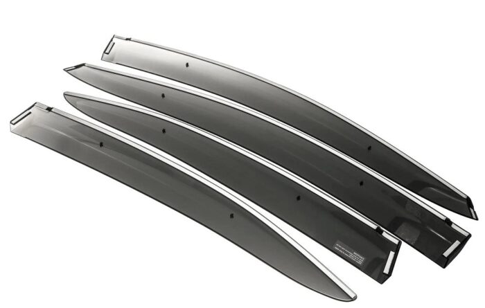 WEATHER SHIELDS R/H/F & L/H/F suits Mitsubishi CHALLENGER PB PC 2009-2015 GENUINE NEW - Image 1
