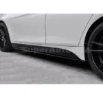 For 2017-2023 BMW 5 Series G30 M5 Sedan Gloss Black Side Skirt Extension Spoiler - Image 2