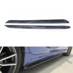 Fit 2012-2018 BMW 3 Series F30 F31 M Style Black Side Skirts (Carbon Fiber Print) - Image 2