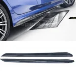 Fit 2012-2018 BMW 3 Series F30 F31 M Style Black Side Skirts (Carbon Fiber Print) - Image 3
