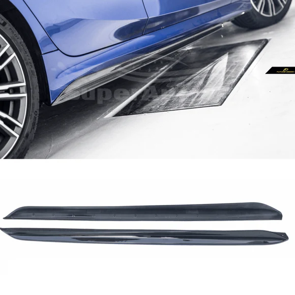 F30-A-SBK-CN_3_04df07c1-e400-4402-9b8a-c4772126a7dc.webp Fit 2019-2022 BMW 3 Series G20 M340i Performance Bumper Style Side Body Skirts (Black) - Image 5