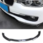 Fits 2013-2018 BMW F30 F31 3 SERIES Sedan Base Front Bumper Lip Spoiler (Carbon Fiber Print) - Image 4
