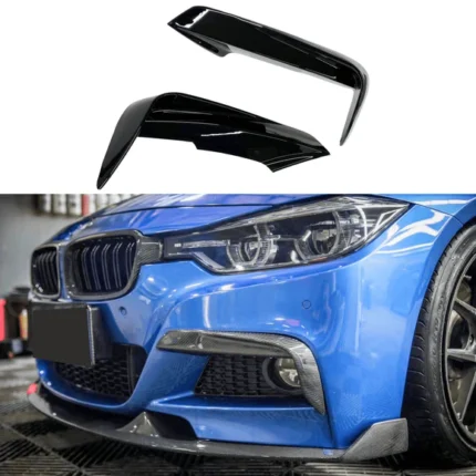 Fits BMW 2012-2019 3-Series F30 M Sport Gloss Black Front Fog Light Lamp Cover Trim