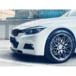Fits BMW 2012-2019 3-Series F30 M Sport Auto Plus Style Gloss Black Front Lip Spoiler - Image 14