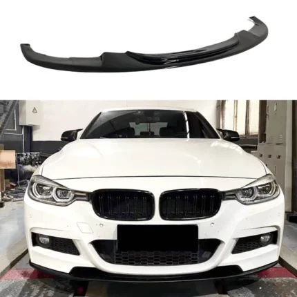Fits BMW 2012-2019 3-Series F30 M Sport Auto Plus Style Gloss Black Front Lip Spoiler