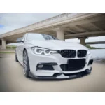 Fits BMW 2012-2019 3-Series F30 M Sport Gloss Black Front Bumper Lip Spoiler - Image 8