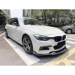 Fits BMW 2012-2019 3-Series F30 M Sport Gloss Black Front Bumper Lip Spoiler - Image 4