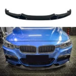 Fits 2012-2019 BMW 3-Series F30 M Sport Gloss Black Front Bumper Lip Spoiler