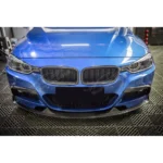 Fits 2012-2019 BMW 3-Series F30 M Sport Gloss Black Front Bumper Lip Spoiler - Image 12