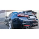For 2014-2020 BMW 4 Series F32 MP Style Carbon Fiber Style Rear Diffuser Quad Outlet - Image 4