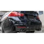 For 2014-2020 BMW 4 Series F32 MP Style Carbon Fiber Style Rear Diffuser Quad Outlet - Image 13