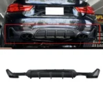 Fits 2014-2020 BMW F32 435i 440i xDrive 4 Series M Sport Rear Bumper Diffuser Quad Exhaust Dual Outlet - Image 3
