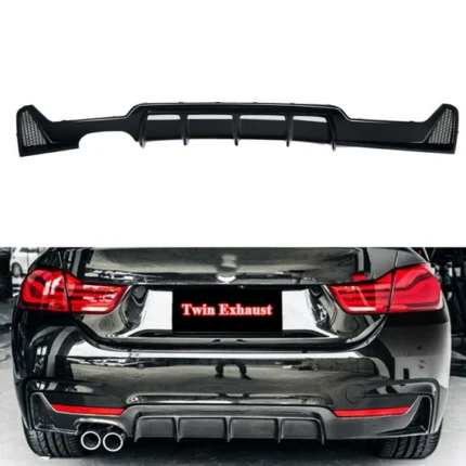Fit 2014-2020 F32 BMW 435i 440i xDrive M Sport Rear Bumper Diffuser Twin Outlet