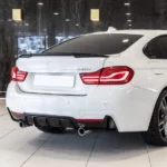 Fit 2014-2020 BMW F32 435i 4 Series M Sport Dual Exhaust Rear Bumper Lip Diffuser - Image 5