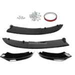 Fits 2014-2020 BMW F32 F33 F36 4 Series M Sport Front Bumper Lip Spoiler (Gloss Black) - Image 2