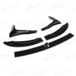 Fits 2015-20 BMW F80 M3 F82 F83 M4 CS Style Front Lip Spoilers & Splitter Kit (Gloss Black) - Image 8