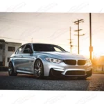 Fits 2015-20 BMW F80 M3 F82 F83 M4 CS Style Front Lip Spoilers & Splitter Kit (Gloss Black) - Image 4