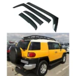 Fit 2007-2014 Toyota FJ Cruiser Out-Channel Vent Window Visors Rain Sun Wind Guards Shade Deflectors - Image 3