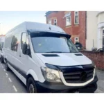 For 2019-2024 Mercedes Sprinter W907 Gloss Black Hood Bug Stone Deflector - Image 4