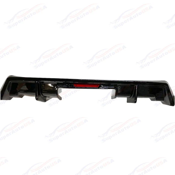 Fits 2016-2021 Honda Civic Sport Sedan Rear Bumper Lip Spoiler Diffuser LED Rear Corners - Image 8