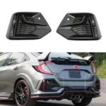 Fits 2017-2021 Honda Civic Si Fog Light Rear Pair Cover Set