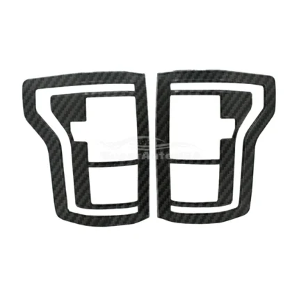 Fits 2015-2017 Ford F150 XL/XLT Truck Taillight Trim Cover (Carbon Fiber Print)