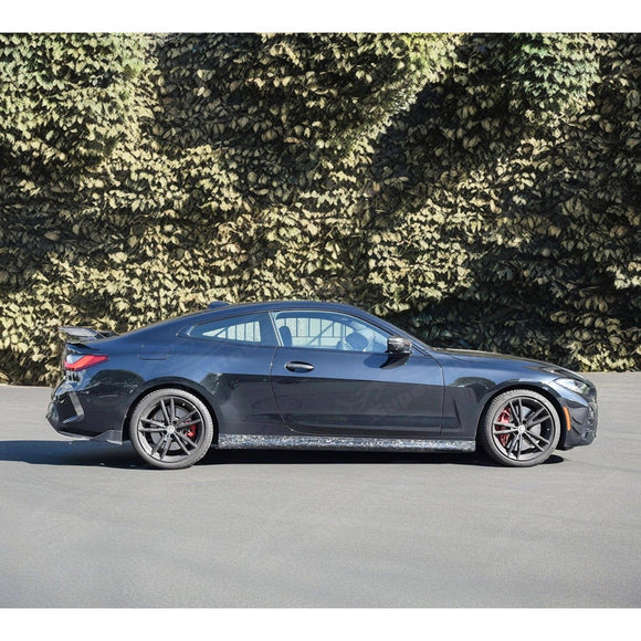 Fits 2021-2025 BMW 4 Series G22 G23 430i M440i Forged Carbon Fiber Side Body Skirts - Image 9