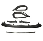 Fit 2022-2025 Subaru WRX VB REAL Carbon Fiber Lip Front Bumper Cover Molding Trim Set - Image 6