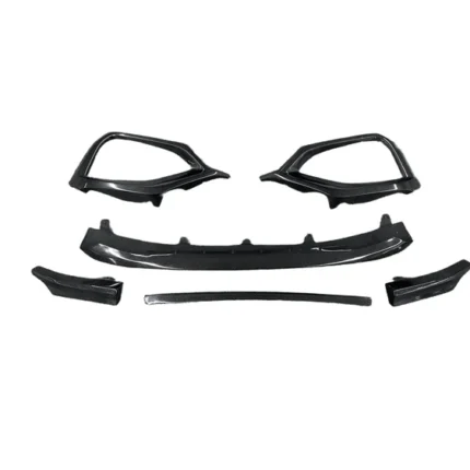 Fit 2022-2025 Subaru WRX VB REAL Carbon Fiber Lip Front Bumper Cover Molding Trim Set