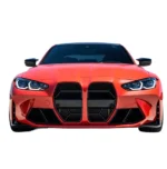 Fits 2020-2024 BMW M3/M4 G80/G81/G82/G83 Gloss Black CSL Style Front Kidney Grill - Image 3