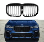 For BMW X7 G07 M Performance 2019-2022 Glossy Black Front Bumper Grille