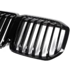 For BMW X7 G07 M Performance 2019-2022 Glossy Black Front Bumper Grille - Image 3