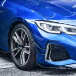 For 2019-2022 BMW 3 Series G20 Gloss Black Front Side Splitter Canard Fins Set - Image 8