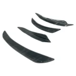 For 2019-2022 BMW 3 Series G20 Gloss Black Front Side Splitter Canard Fins Set - Image 5