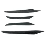 For 2019-2022 BMW 3 Series G20 Gloss Black Front Side Splitter Canard Fins Set - Image 2