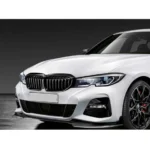 Fits 2021-2022 BMW 5 Series G30 530i 540i M550i M-Sport Front Lip Spoiler Splitter (Gloss Black) - Image 3