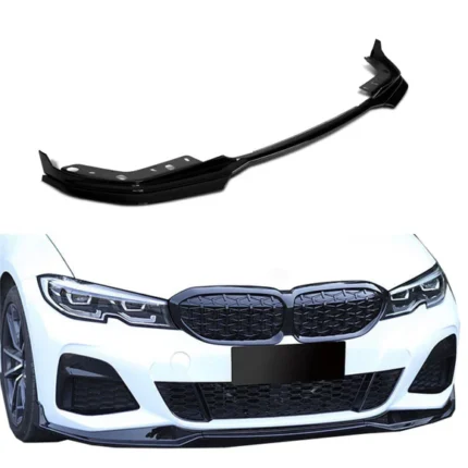 Fits 2021-2022 BMW 5 Series G30 530i 540i M550i M-Sport Front Lip Spoiler Splitter (Gloss Black)