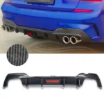 Rear Diffuser w/LED Light- M Sport Fits BMW 3 Series G20 (2019-22) - Image 3