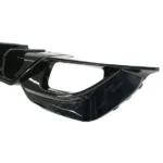 Fits 2019-2022 BMW G20 Gloss Black Rear Diffuser with LED Break Light & Corner Splitters - Image 2