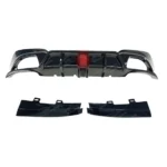 Fits 2019-2022 BMW G20 Gloss Black Rear Diffuser with LED Break Light & Corner Splitters - Image 13