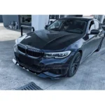 For 2019-2022 BMW 3 Series G20 Gloss Black Front Bumper Lip Spoiler 1 Pc - Image 4