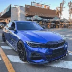 For 2019-2022 BMW 3 Series G20 Gloss Black Front Bumper Lip Spoiler - Image 4