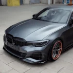 For 2019-2022 BMW 3 Series G20 Gloss Black Front Bumper Lip Spoiler - Image 15