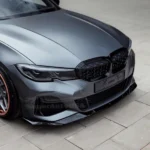 For 2019-2022 BMW 3 Series G20 Gloss Black Front Bumper Lip Spoiler - Image 17